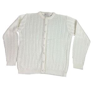 Northern Isles Vintage Creamy White Cardigan Medium/Large